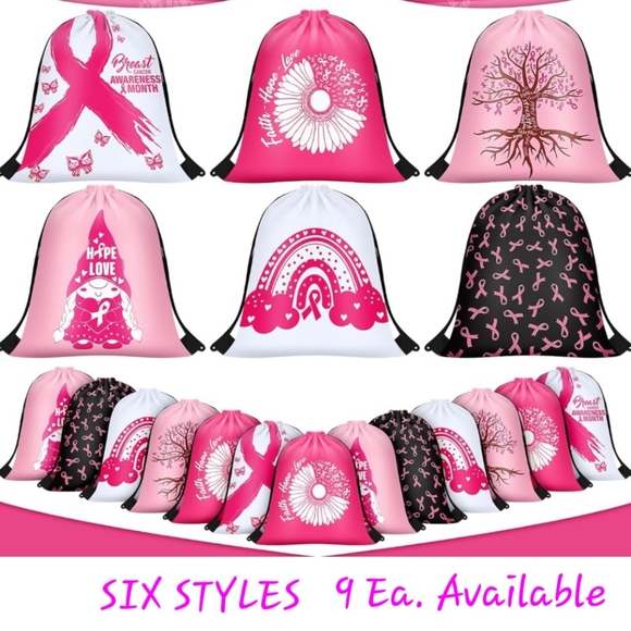 Cancer awareness drawstring bags - Picture 3 of 4